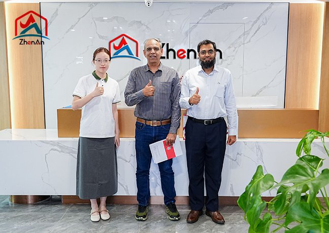 Customers from Zhenan Metallurgy visited us