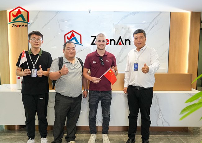 Customers from Zhenan Metallurgy visited us